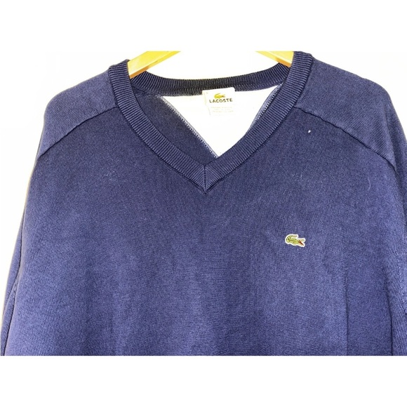 Lacoste Men’s V Neck Long Sleeve Pullover Sweater Size 9 (4xl) - Picture 2 of 4